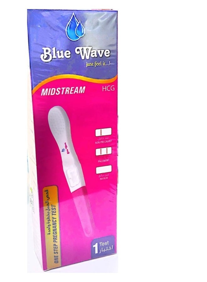 Blue Wave Midstream Pregnancy Test Kit – Reliable Home Pregnancy Detection - Image 3